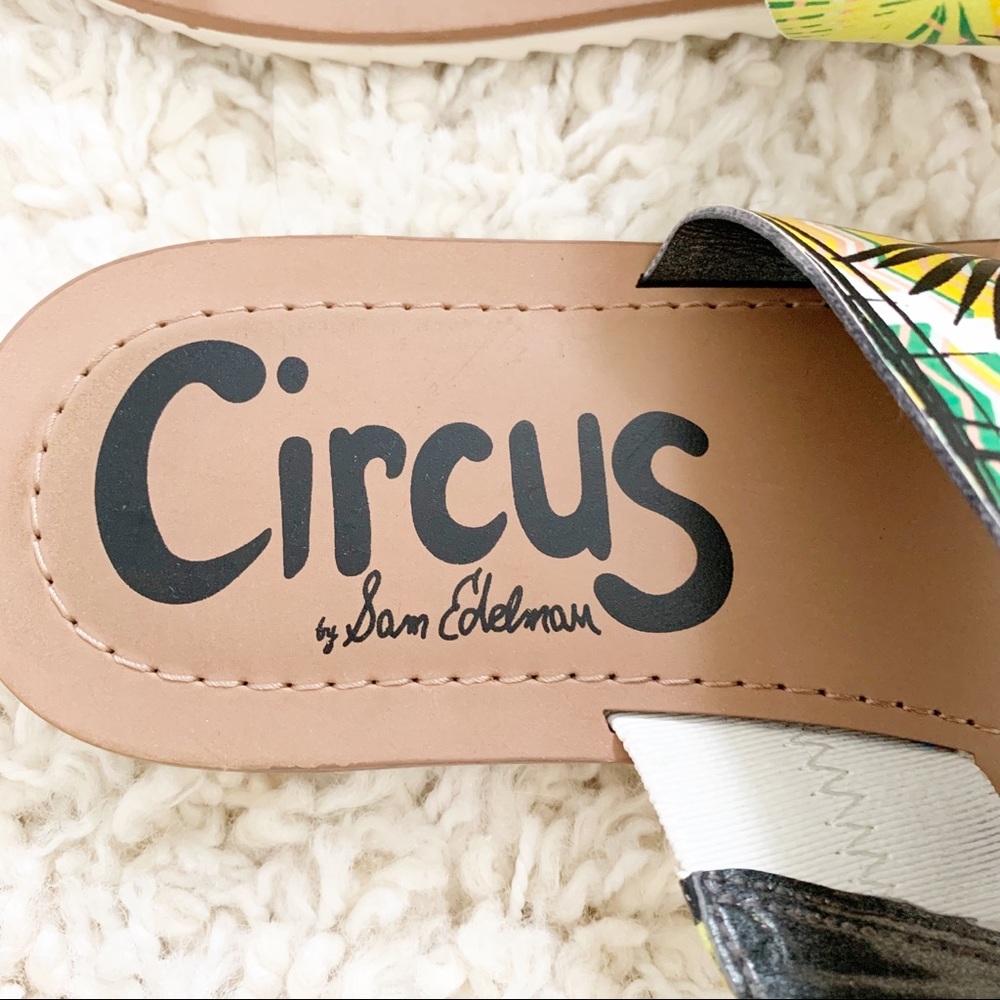 Circus Sam Edelman Saxon Tropical Print Thong Toe Sandal Size 8.5 - Picture 6 of 8